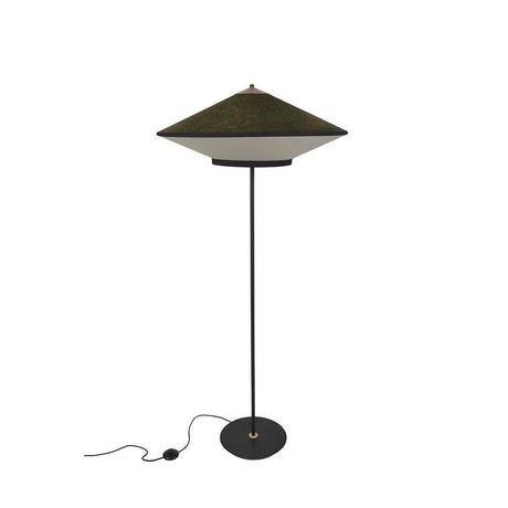 Forestier floor lamp Cymbal 150cm in a modern design with a luxurious velvet lampshade.
