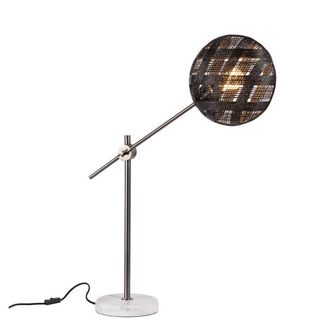 Forestier table lamp Chanpen Diamond with marble base in modern design on a table.