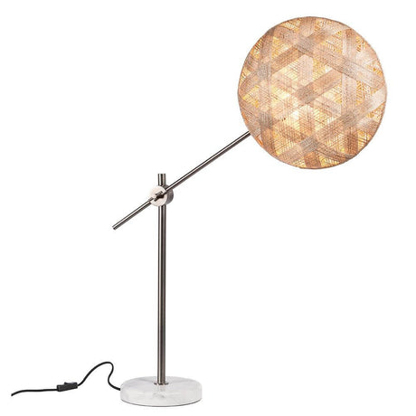 Forestier table lamp Chanpen with marble base, elegant table lamp made of copper and marble, fashionable design.