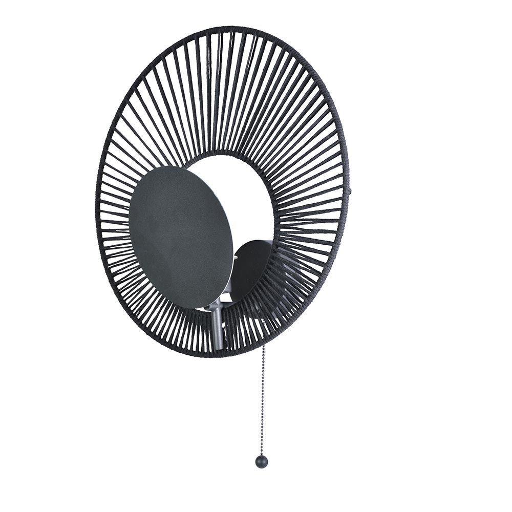 Forestier Wandleuchte Oyster mit Zugkabel, moderne Wandlampe mit kreativen Akzenten und Zugschalter.