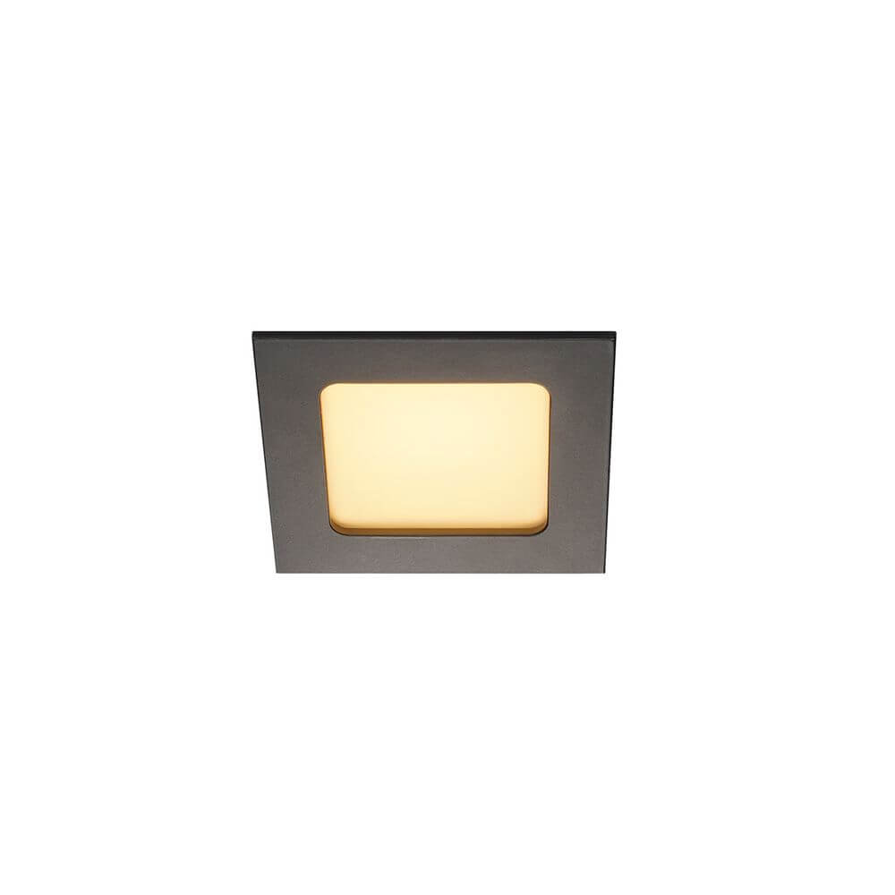 Frame Basic LED Set Downlight Schwarz 6W 3000K inkl. Treiber, modernes und platzsparendes Design für Wände und Decken.