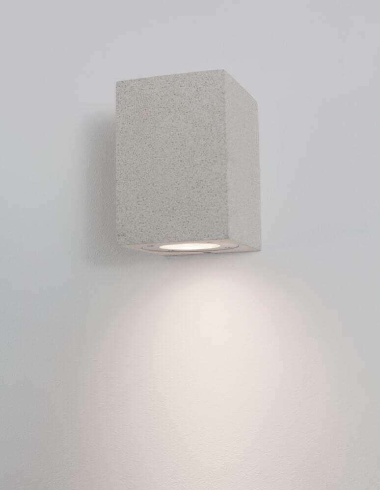 Fuento Außenwandleuchte H 12cm Beton IP65