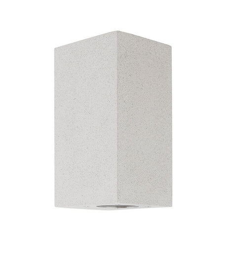 Fuento udendørs væglampe H 18cm beton IP65 - modern outdoor lighting made of gray concrete and glass.