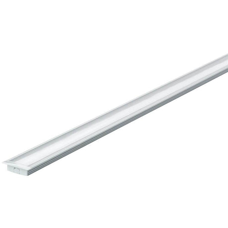 Function Floor Profil mit Diffusor 200cm Alu eloxiert Satin Alu, ideal für dekorative Beleuchtung und Raumtrennung.