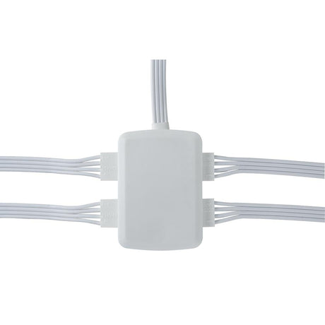 Function YourLED Junction-Box 4-fach Weiß für parallele LED-Stripes und sternförmige Verlegung