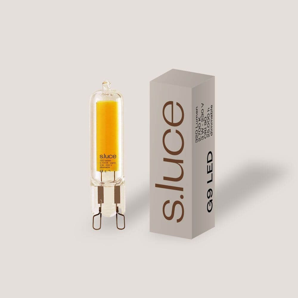 s.luce G9 LED Warm white 2700K 320lm 3W Dimmable CRI 85