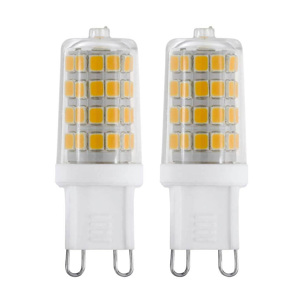 G9 LED set of 2 warm white 3000K 360lm 3W