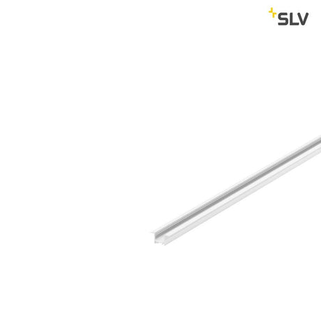 Grazia 10 LED Einbauprofil 2m Weiß, Aluminiumprofil für LED-Strips mit weichem Lichtaustritt