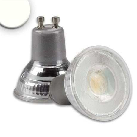 GU10 LED Spotlight 5W 45° prismatisk neutral hvid dæmpbar - Dæmpbar LED spotlight med fremragende dæmpningsadfærd.