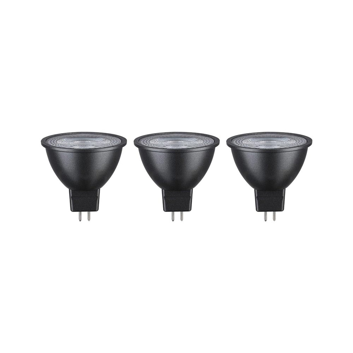 GU5,3 6W LED Reflektor 3er-Set Grau 2700K