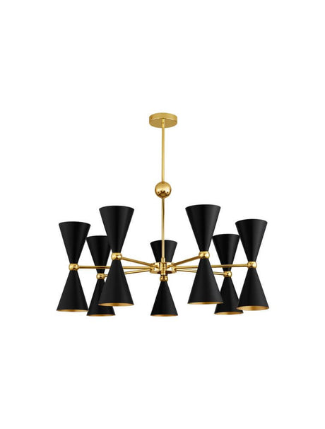 Gala hanger lamp goud, zwart