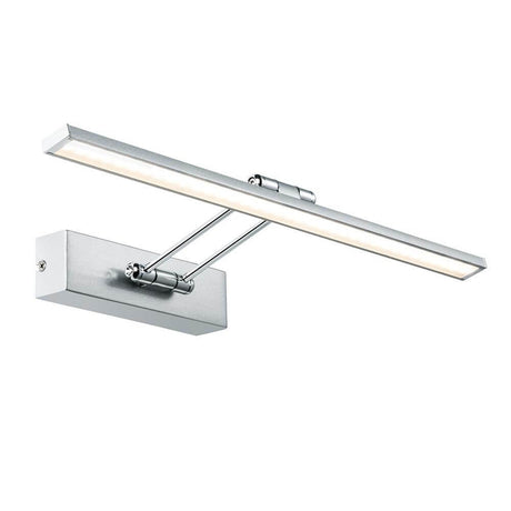 Galeria picture light LED Beam Fifty 7W brushed nickel with warm white light for works of art.