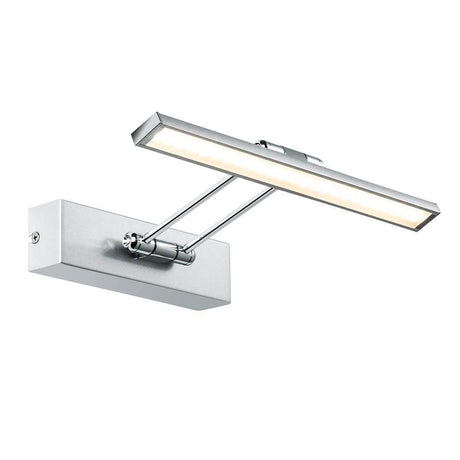 Galeria picture light LED Beam Thirty 5W brushed nickel with a flexible design for optimal illumination.