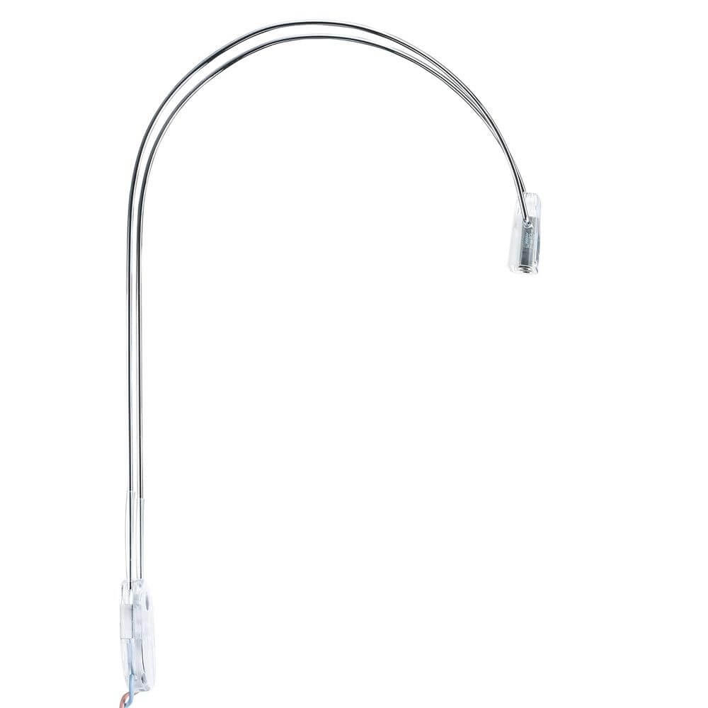Galeria Spiegelleuchte LED II Chrom 2x4W GU5,3 mit flexiblem, verstellbarem Arm für optimale Ausleuchtung.
