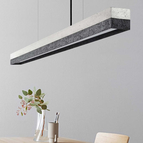 Gantlights C1 lámpara colgante LED de hormigón y madera
