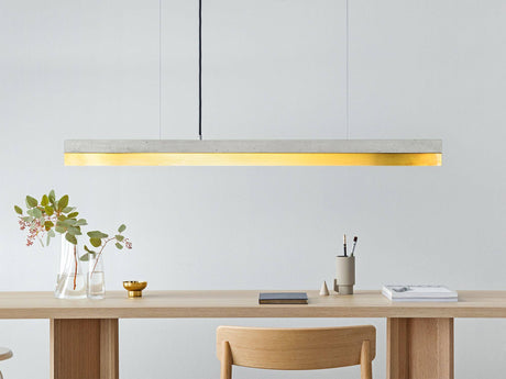 Gantlights C1 lámpara colgante LED de hormigón y madera