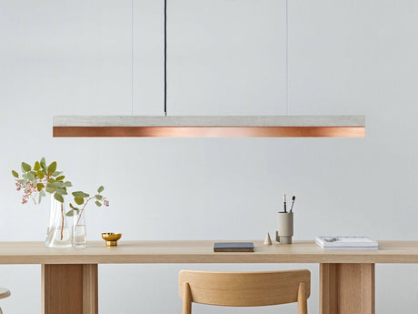 Gantlights C1 lámpara colgante LED de hormigón y madera