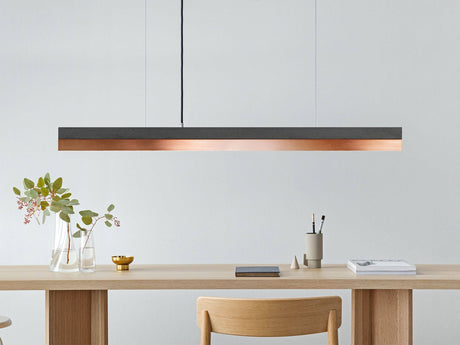Gantlights C1 lámpara colgante LED de hormigón y madera