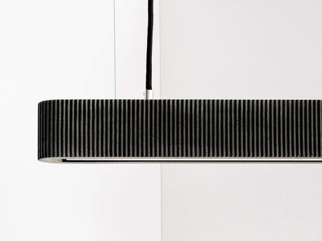Gantlights S4 Beton LED-Pendelleuchte 61cm Plissiert