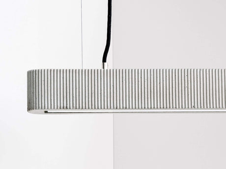 Gantlights S4 Beton LED-Pendelleuchte 61cm Plissiert