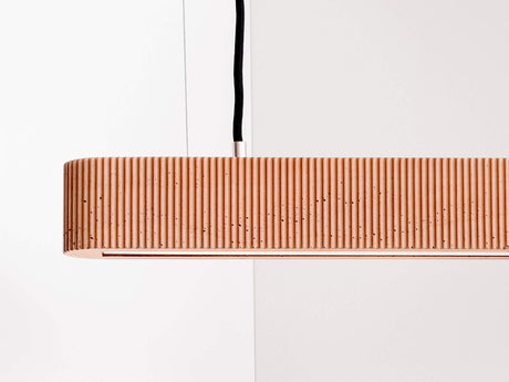 Gantlights S4 Beton LED-Pendelleuchte 61cm Plissiert