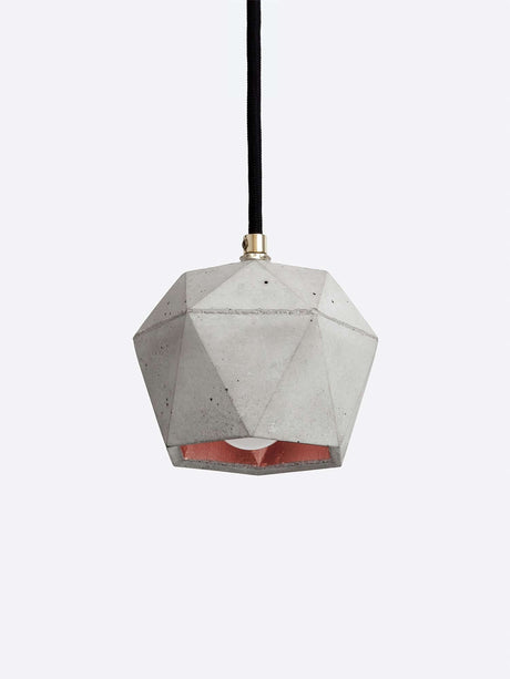 Gantlights T2 Hängelampe Beton dimmbar - moderne Pendelleuchte aus Beton mit edler Innenbeschichtung.