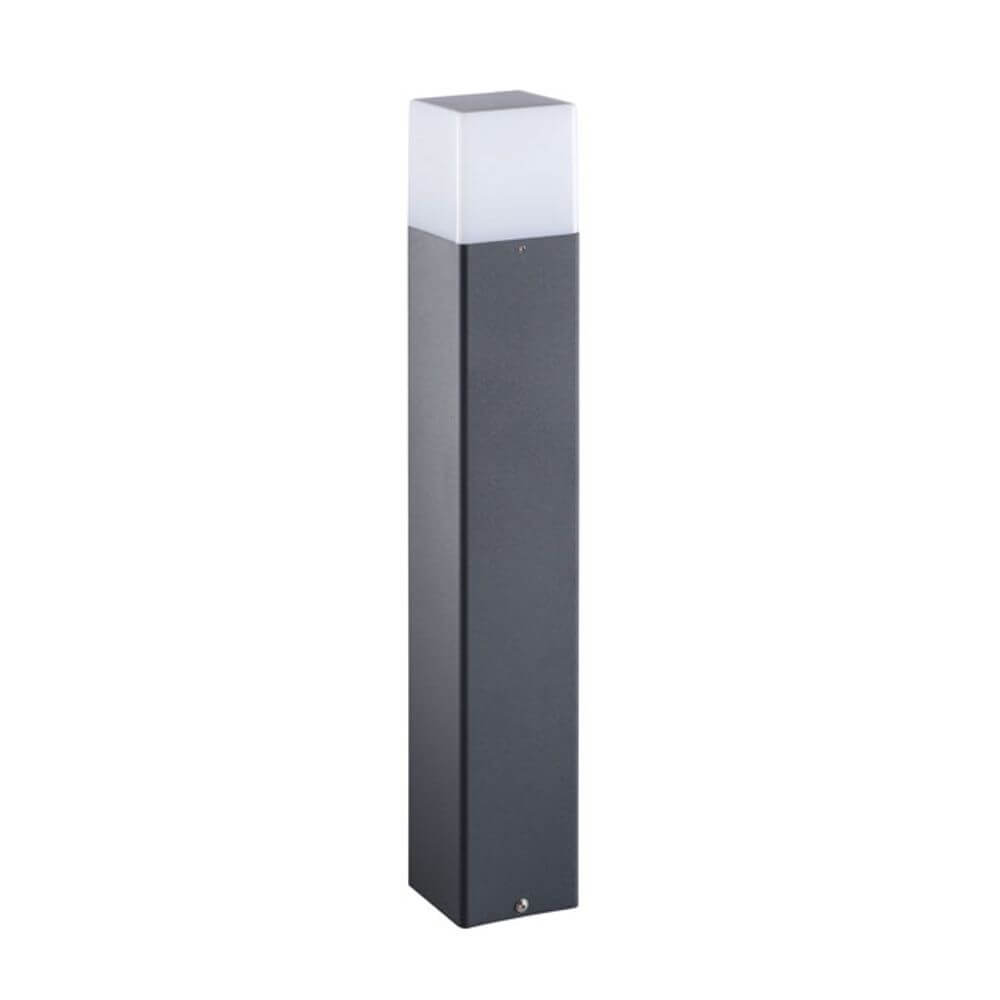 Garten-Pollerlampe Vadra 50cm IP44 Anthrazit, Weiß - moderne LED-Pollerleuchte mit geradlinigem Design.