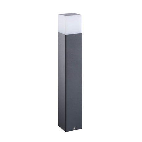 Garten-Pollerlampe Vadra 50cm IP44 Anthrazit, Weiß - moderne LED-Pollerleuchte mit geradlinigem Design.