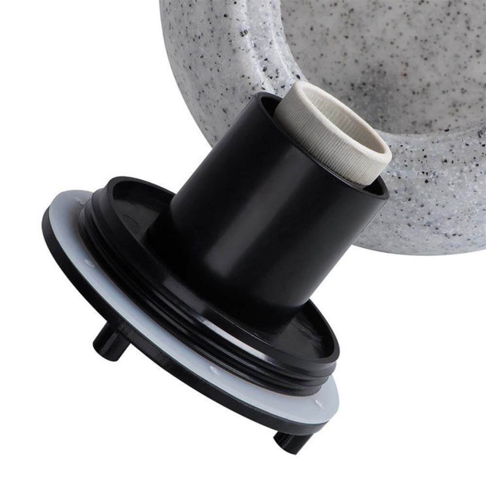 Gartenkugel in Steinoptik Ø 20cm IP65 mit Bodenspieß