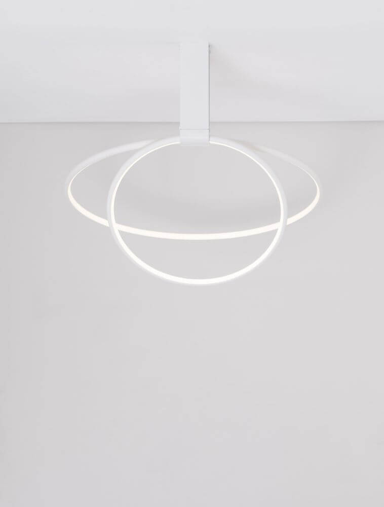 Garve LED Deckenleuchte 2-flammig Ø 60cm 3000K in modernem Design und sanfter Beleuchtung.