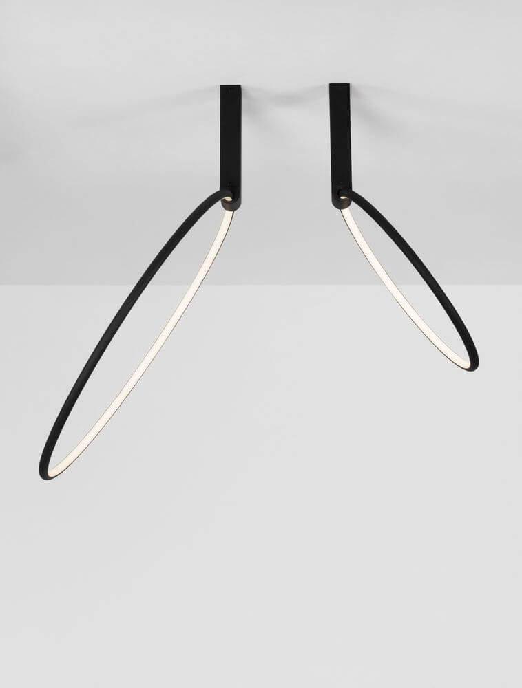 Garve LED Deckenleuchte 2-flammig Ø 60cm 3000K im modernen Design mit eleganten Linien.