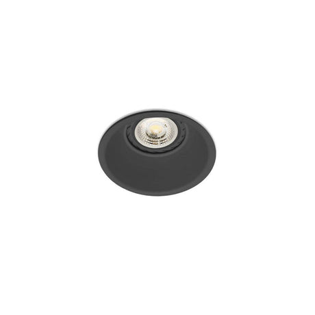 Gas Downlight Schwarz - elegante Einbauleuchte aus Metall mit geringer Luminanz für perfekte Innenbeleuchtung.