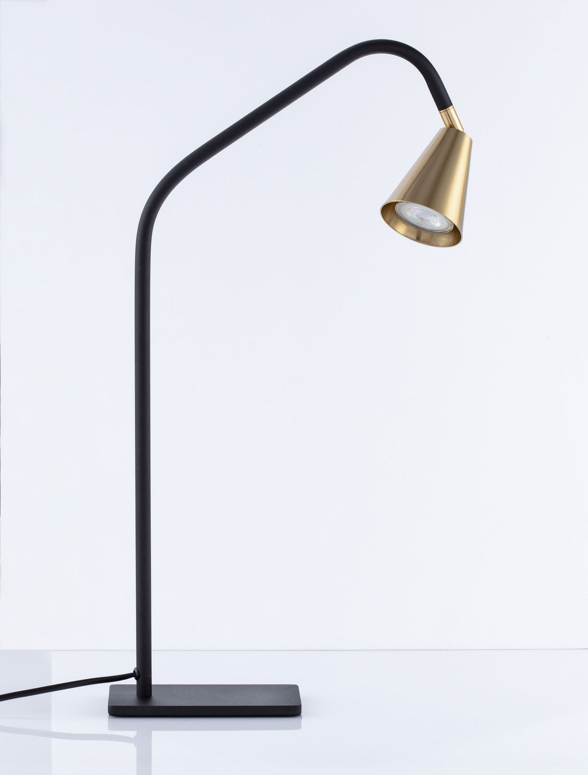 Geko Tischleuchte Schwarz, Gold (3)