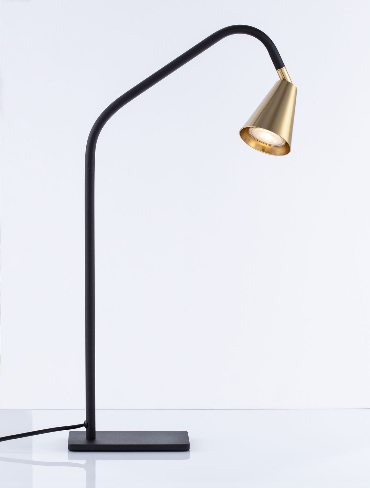 Geko Tischleuchte Schwarz, Gold (4)