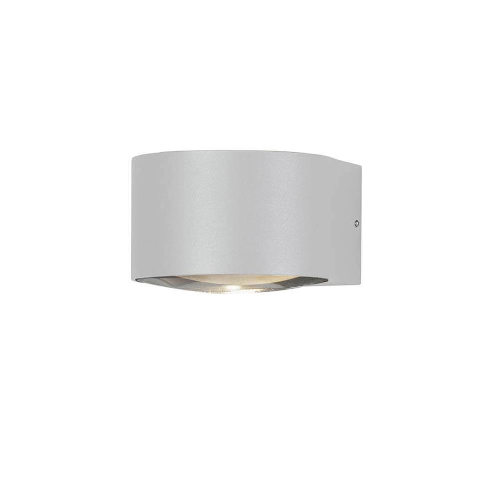 Gela LED Außenwandleuchte Up & Downlight in elegantem Design, ideal für Außenbereiche, in stilvollem Grau.