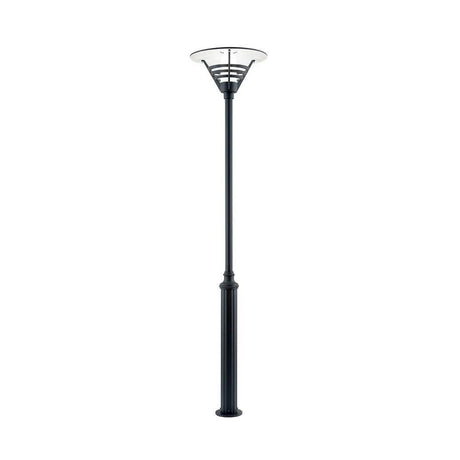 Gemini Standleuchte Schwarz, opales Glas - elegante Stehlampe mit modernem Design und opalisiertem Glas.
