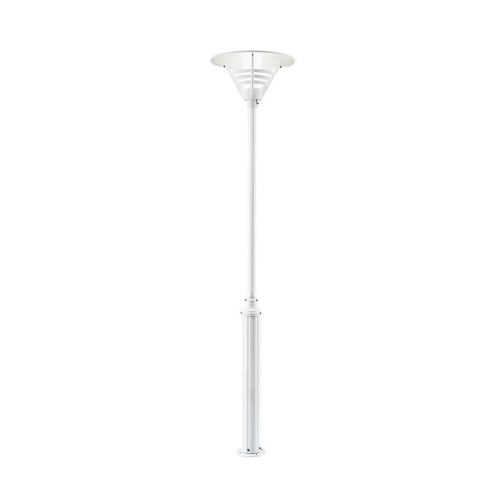 Gemini Standleuchte Weiß, opales Glas in modernem Design, ideal für stilvolle Raumbeleuchtung.