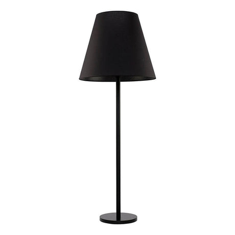 Giant XXL floor lamp 162 cm black with black lampshade and elegant shape, ideal for stylish interiors.