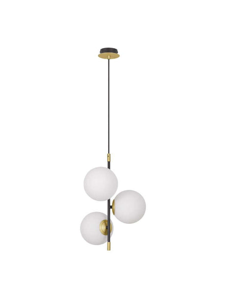 Git pendant light 3-light Ø 33cm Gold, White, Black - contemporary design with elegant accents.