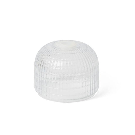 Glasabdeckung für Deckenventilator Just Fan aus Glas, rund mit dekorativem Design, ideal für eine stilvolle Optik.