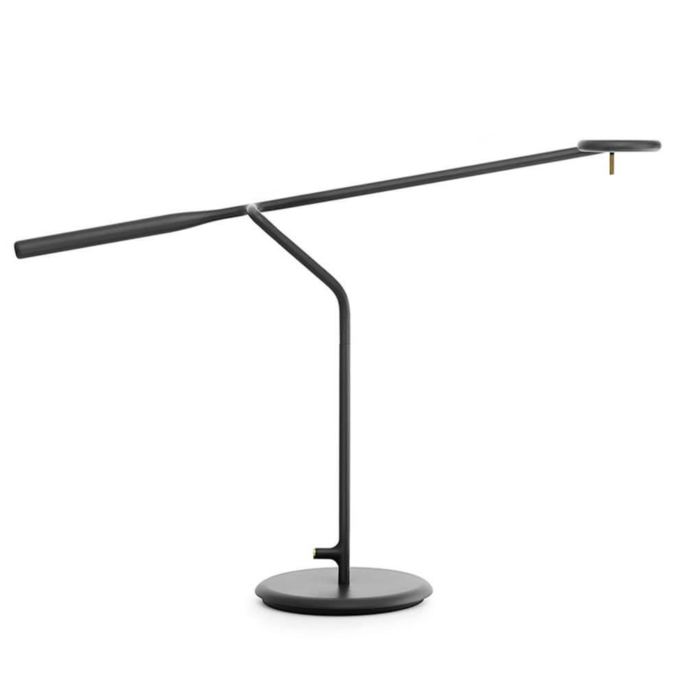 Elegante Design LED Tischlampe Flow 5W in Schwarz, modulare und anpassbare Ausrichtung.
