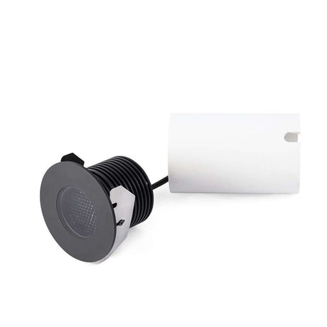Grund Edelstahl LED Bodeneinbaustrahler 13W IP67 Schwarz für Gehwege und Außenbereiche