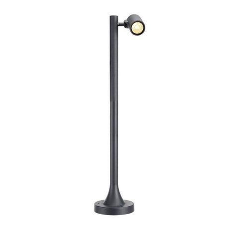 Tête de luminaire Gunnsy LED Single Spot anthracite 8W 3000K, lampadaire puriste en aluminium avec projecteur dimmable LED.
