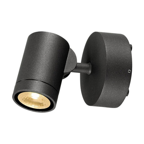 Applique murale Gunnsy Wall LED anthracite 8W 3000K au design moderne pour l’extérieur avec lumière dimmable.
