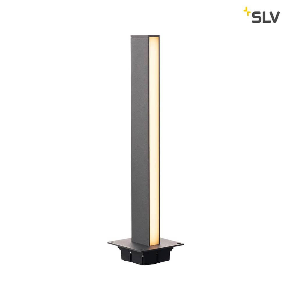 H-Pol Wege- & Standleuchte Einflammig LED 3000K Anthrazit 66cm, moderne Aluminiumleuchte für den Außenbereich.