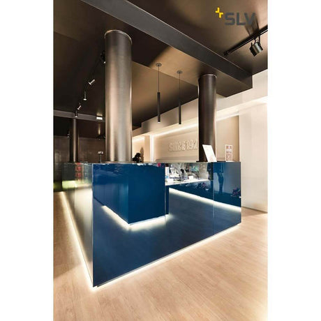 Lâmpada de pingente Helia 45 LED 3000K Rosette Plano Black 9W