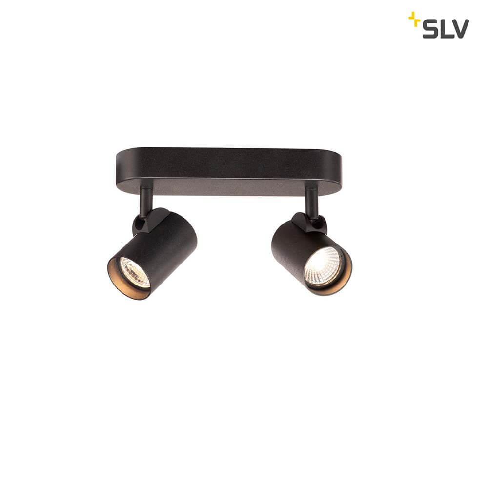 Helia LED Double Wand- & Deckenleuchte 3000K 35° Schwarz