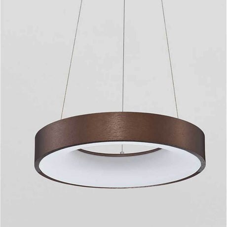 LED-Hängelampe Rando Thin Ø 38cm Coffee mit modernem Design und warmweißem Licht.