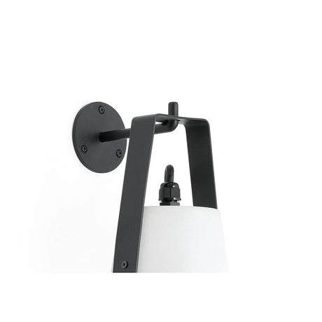 Haken Zubehör für Cat Wandleuchte in schwarzem Design an Wandmontage.