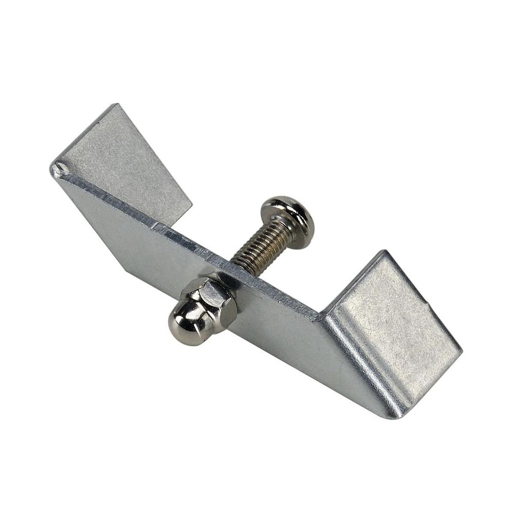 Haltebügel für 1-Phasen HV-Schiene Einbau Nickel-Matt Montagebügel für Hochvolt-Einbauschienen